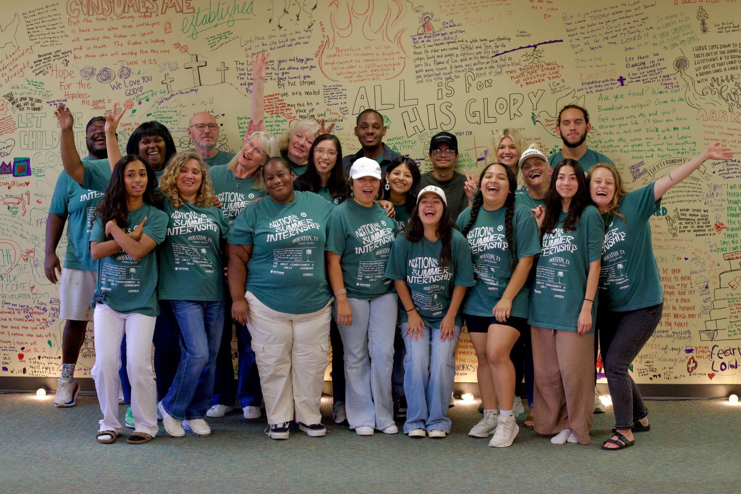 800x1080 Group photo of students from the 2024 summer internship at Nations House of Prayer
