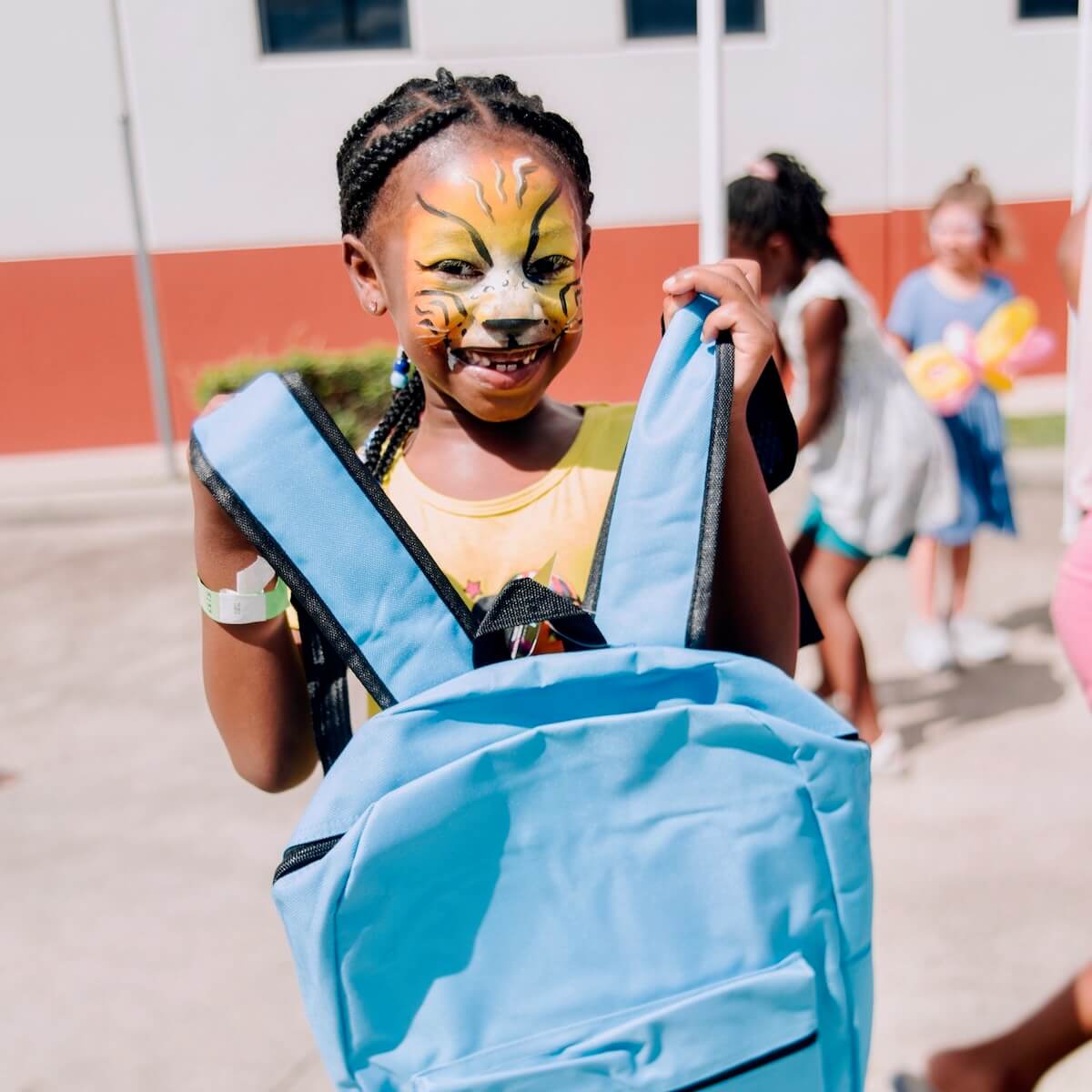 A young girl from the community at our Back to School Block Party